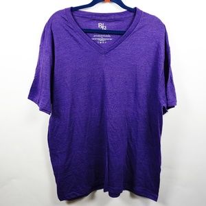 NWOT Tri-blend Super Soft Purple Mid-Sleeves Tee